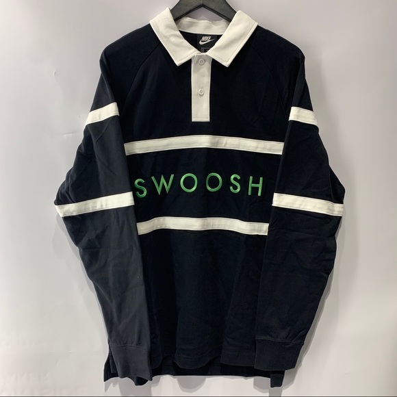 swoosh polo shirt
